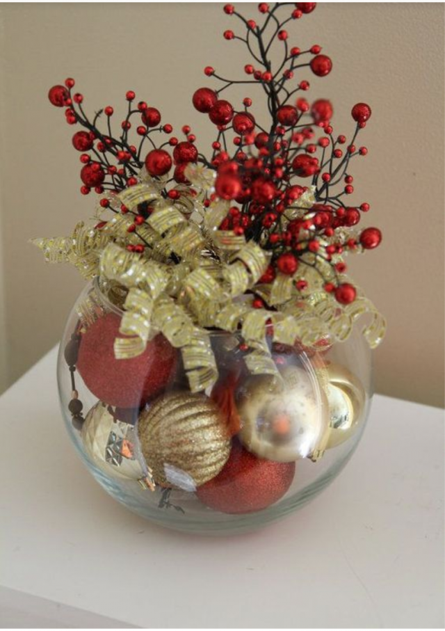 Christmas ball centerpiece